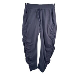 Athleta Attitude Pants Ruched Jogger Gray athleisure hiking sz 6P